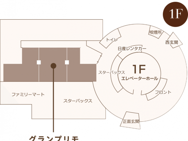 大阪第一ホテル　フロアマップ