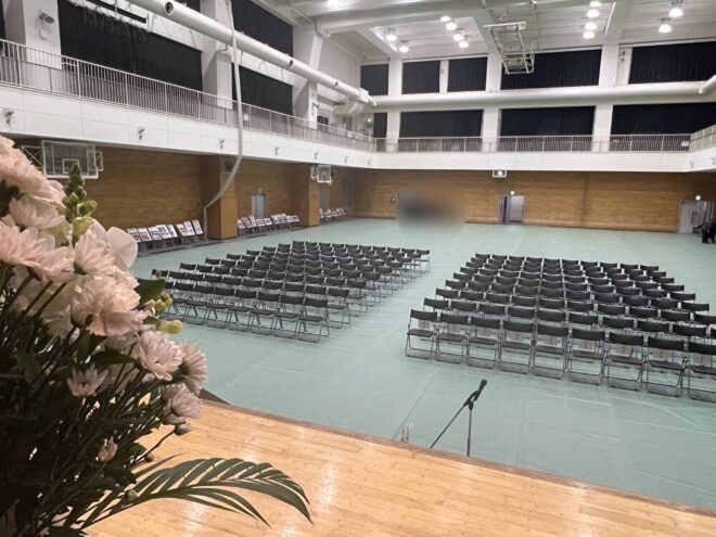 ステージからの会場レイアウト